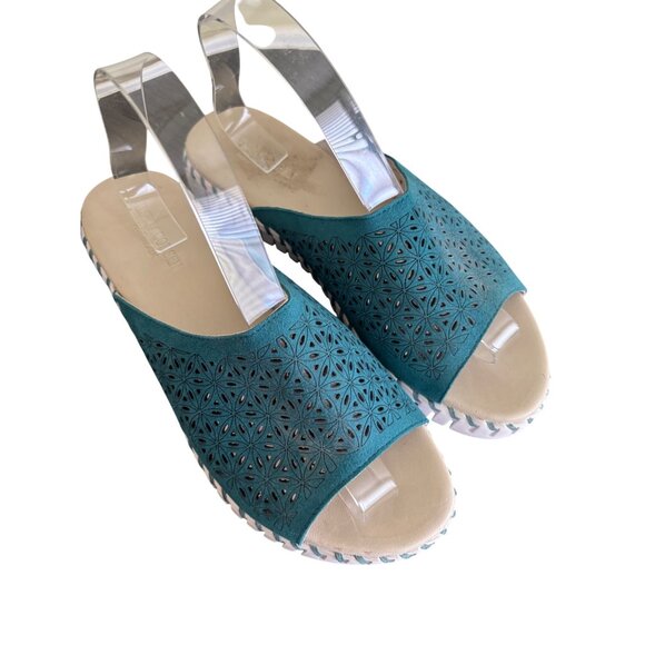 Ilse Jacobsen Womens Tulip Flats Size 41 US 10.5  Blue Slip-On Comfort Shoes - Picture 2 of 11